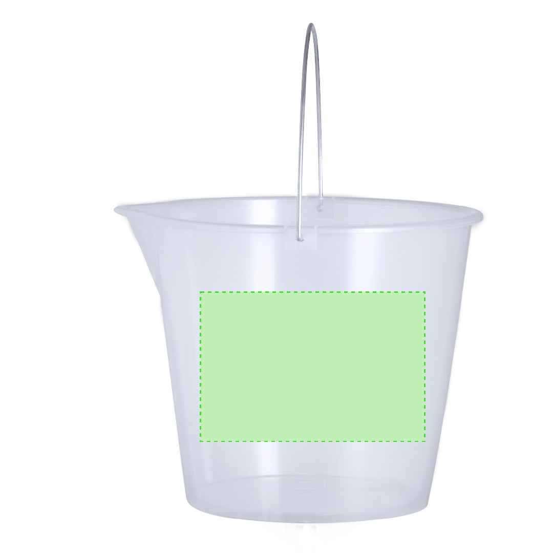 Lunux Bucket – Durable 11L Transparent PP Bucket with Metal Handle