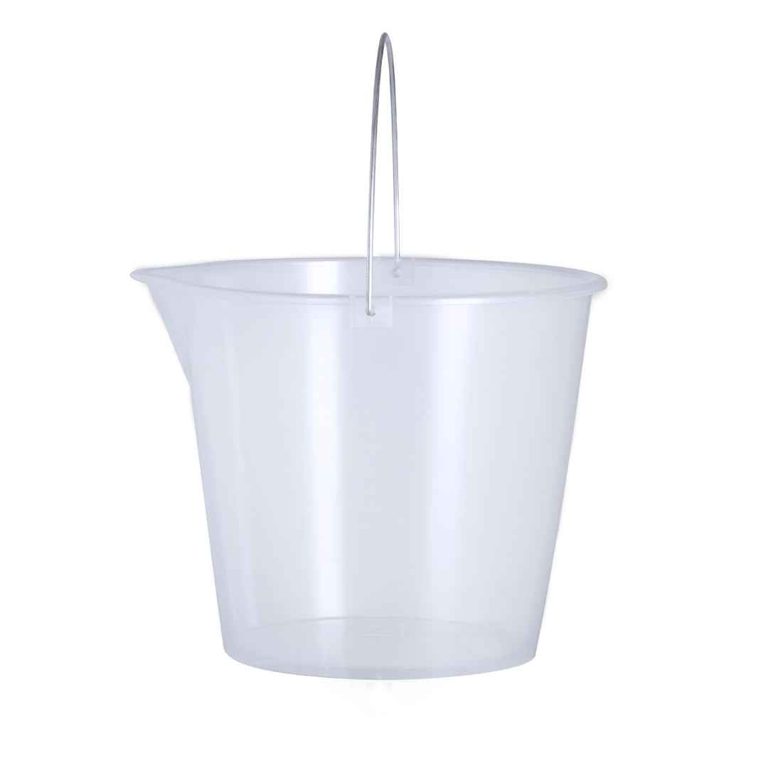 Lunux Bucket – Durable 11L Transparent PP Bucket with Metal Handle