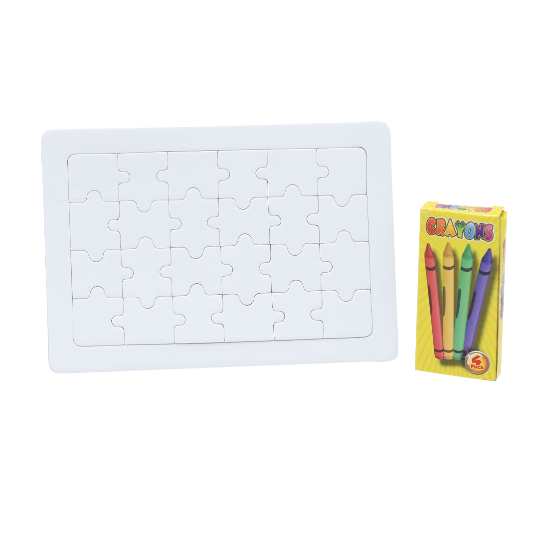 Zeta Puzzle - Fun 24-Piece Kids Puzzle with Crayons | Fou Tees Ireland