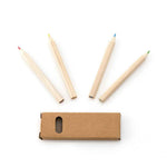 Tynie Wooden Pencils – Multi-Coloured Hexagonal Set in Kraft Box