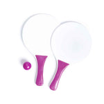 Cupsol Beach Rackets - Natural Wood Pair with Mesh Bag
