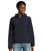 SOL'S Ladies Replay Hooded Soft Shell Jacket - Durable and Stylish Outerwear