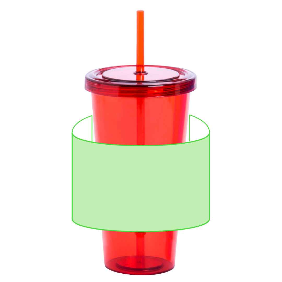 Trinox Promotional Cup - Customisable 750ml PS Cup with Straw
