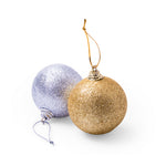 Yenkit Christmas Hanging Balls – Set of 6 Metallic Decorations
