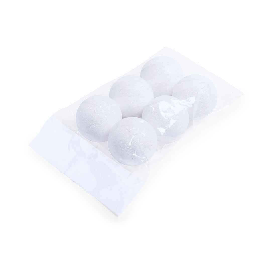 Yenkit Christmas Hanging Balls – Set of 6 Metallic Decorations