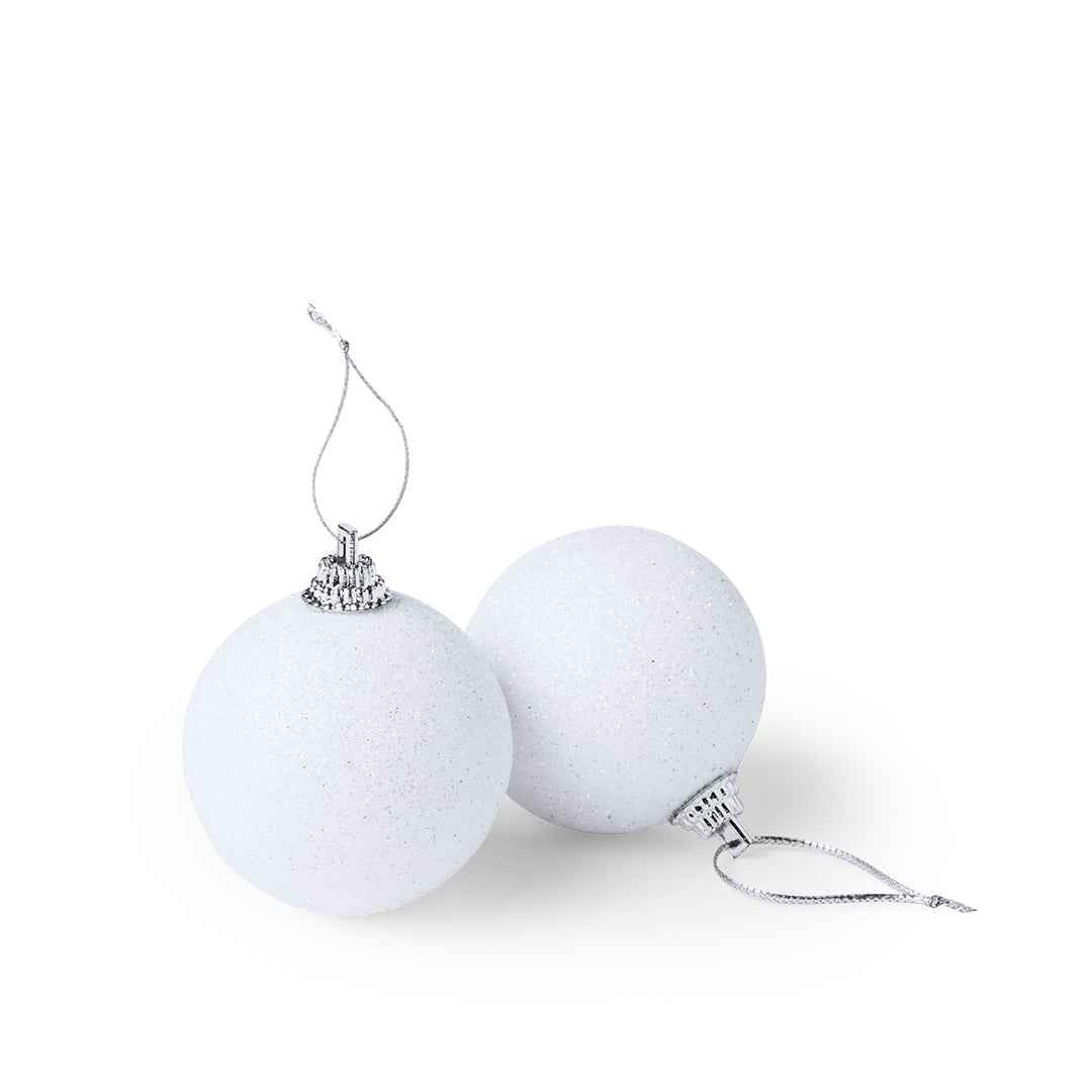 Yenkit Christmas Hanging Balls – Set of 6 Metallic Decorations