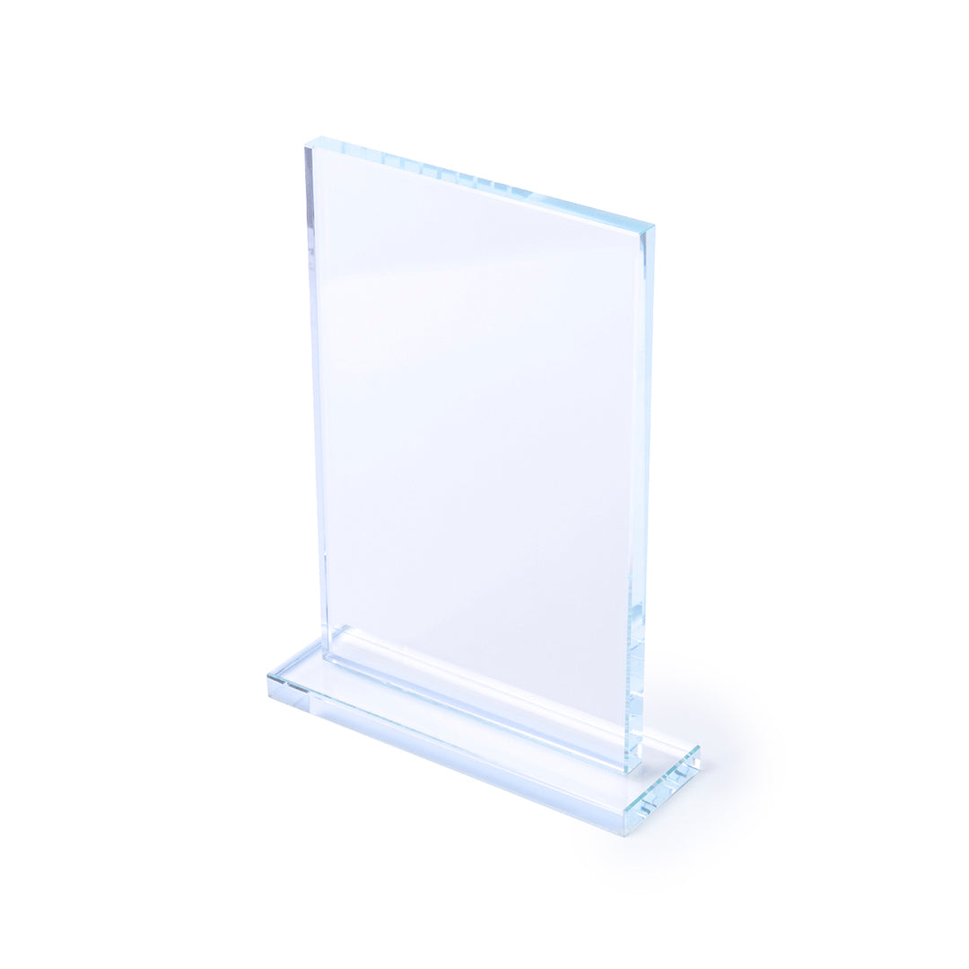 Recsum Glass Trophy Plate for Corporate and Event Recognition