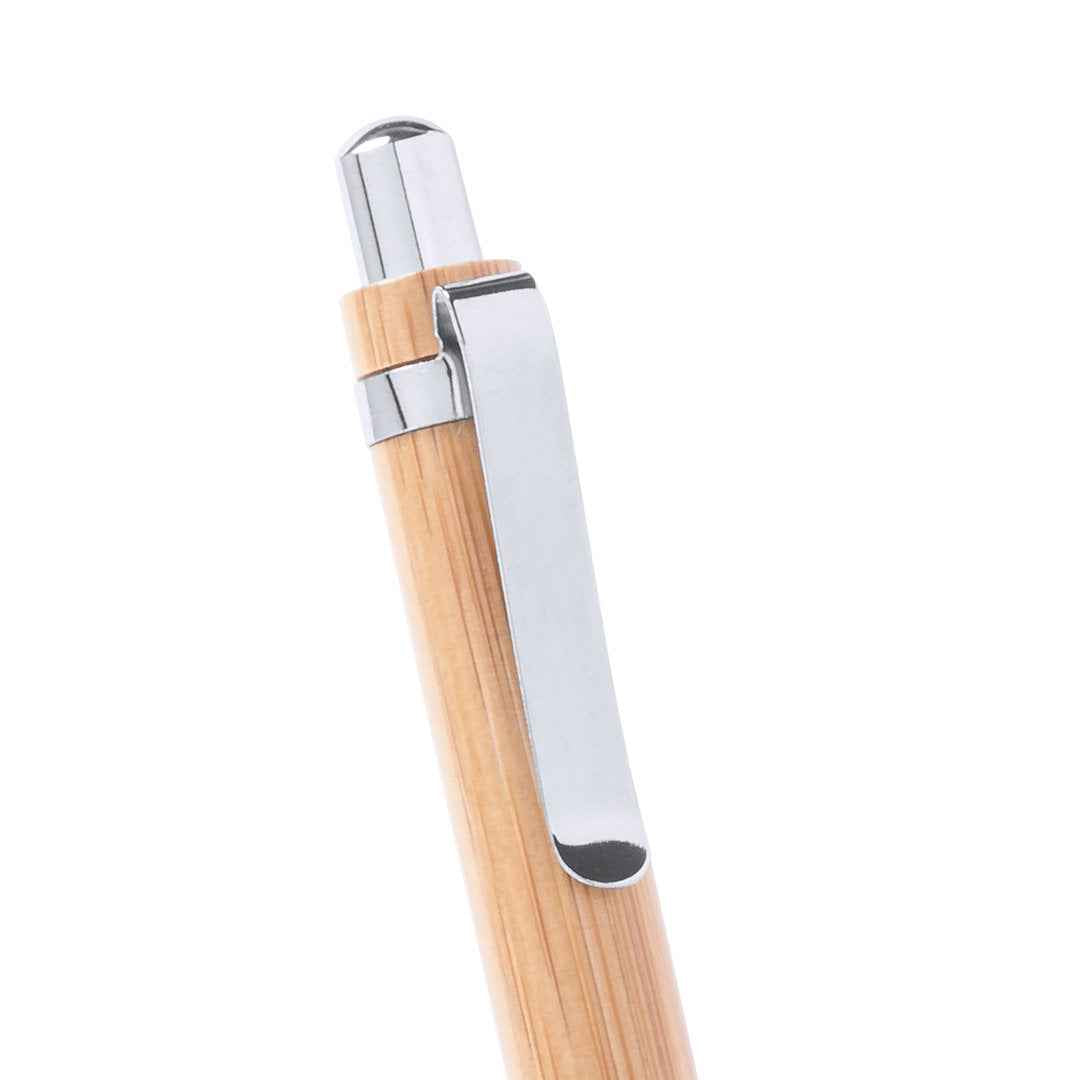 Heleon Sustainable Writing Set – Bamboo & Metal Pen and Pencil Combo