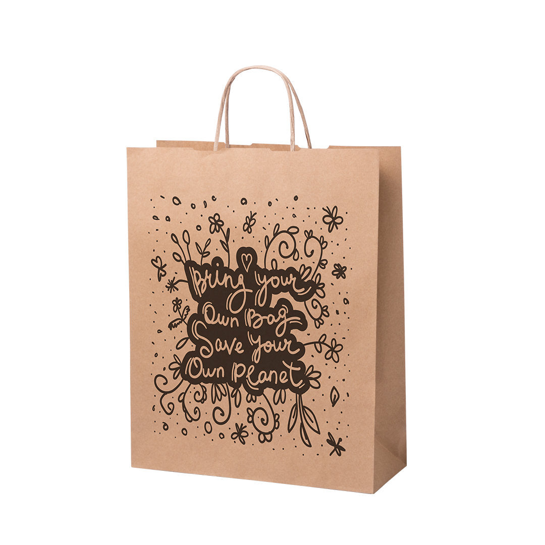 Nauska Paper Bag - Durable Natural Finish Bags for Bulk Orders in Ireland