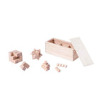 Genium Wooden Skill Games Set – Natural Wood, Sustainable and Engaging