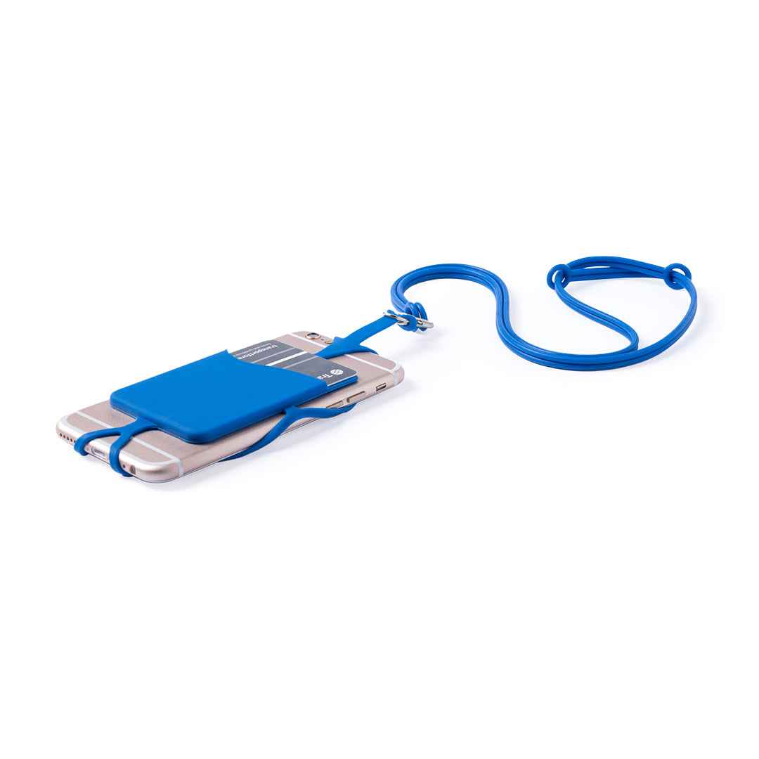 Veltux Silicone Lanyard with Smartphone Holder and Card Pocket