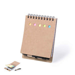 Diser Sticky Ring Notepad with Recycled Cardboard Pen - Fou Tees Ireland