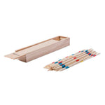 Mikado Wooden Skill Game - Classic Wooden Sticks Set in Wooden Box