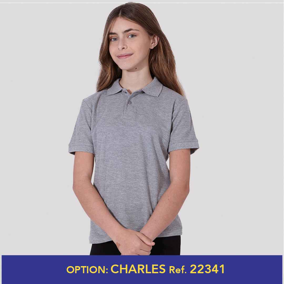 YPS180 Children's Cotton Polo Shirt – Comfortable and Durable Piqué Fabric