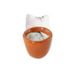 Chupon Ceramic Pot – Decorative Sucking Pot with Blooming Petunia Flowers