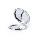Plumiax Folding Mirror – Elegant White PU Leather Compact Mirror