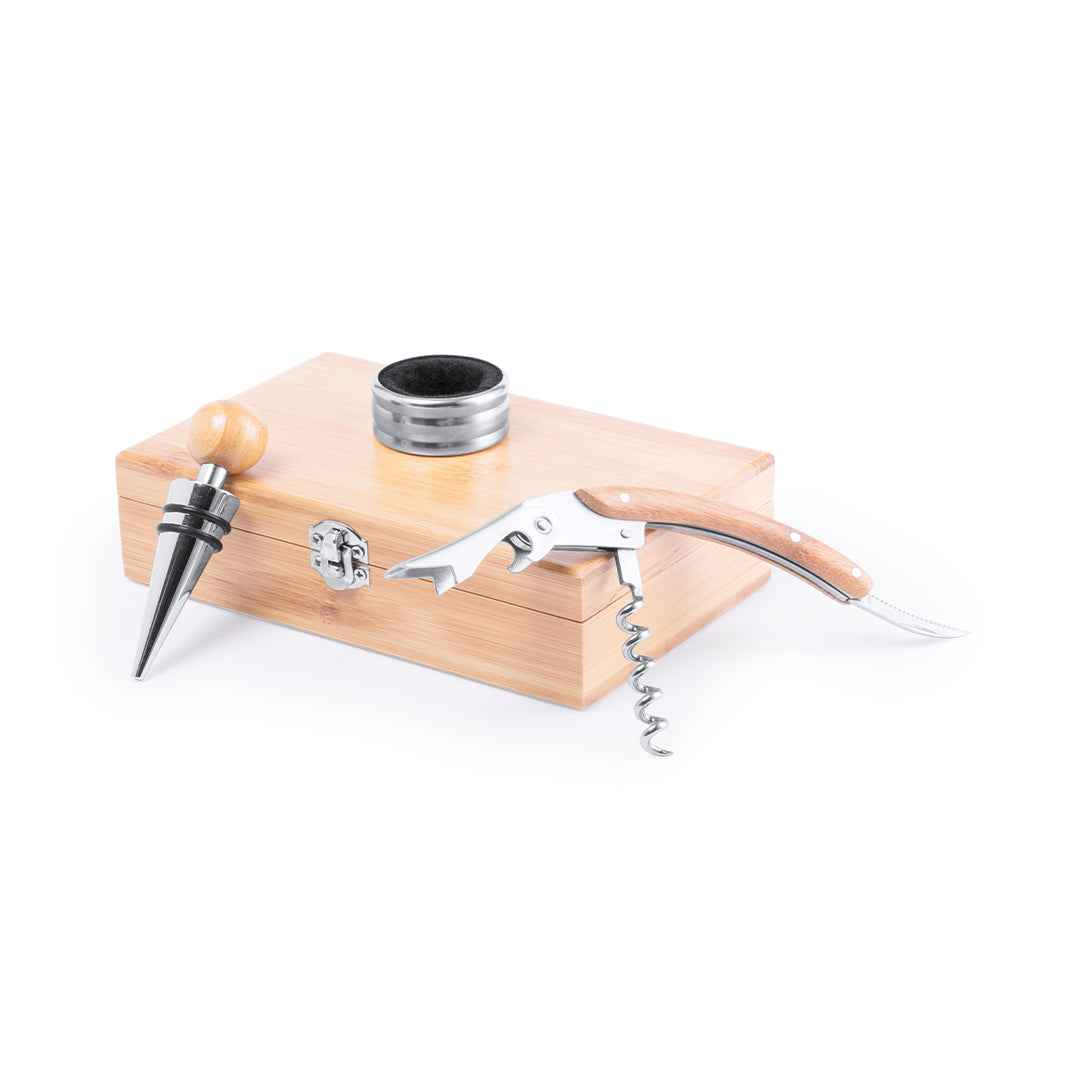 Nitol Bamboo Wine Set – Sustainable Wine Accessories for Irish Businesses