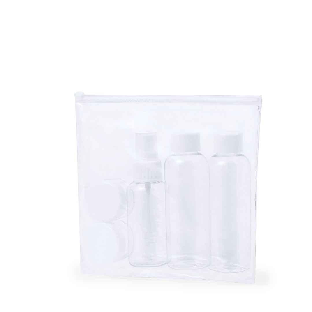 Flaut Travel Set – Transparent Beauty Bag with 5 Accessories