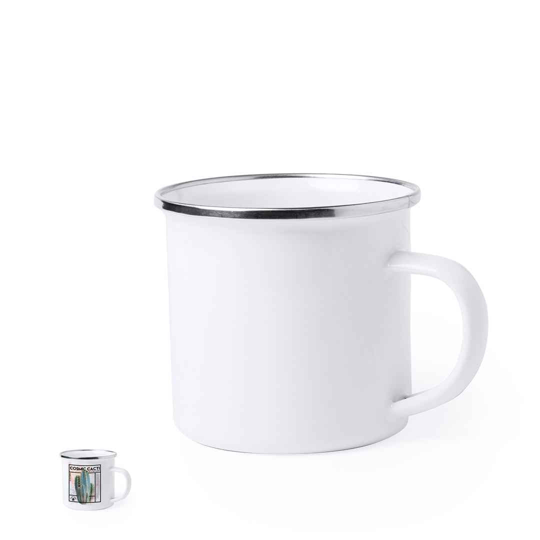Neyms Sublimation Metal Mug – Retro Style Customisable Drinkware