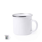 Neyms Sublimation Metal Mug – Retro Style Customisable Drinkware