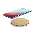 Nembar Wireless Charging Base in Bamboo Wood – Sustainable Tech Accessory