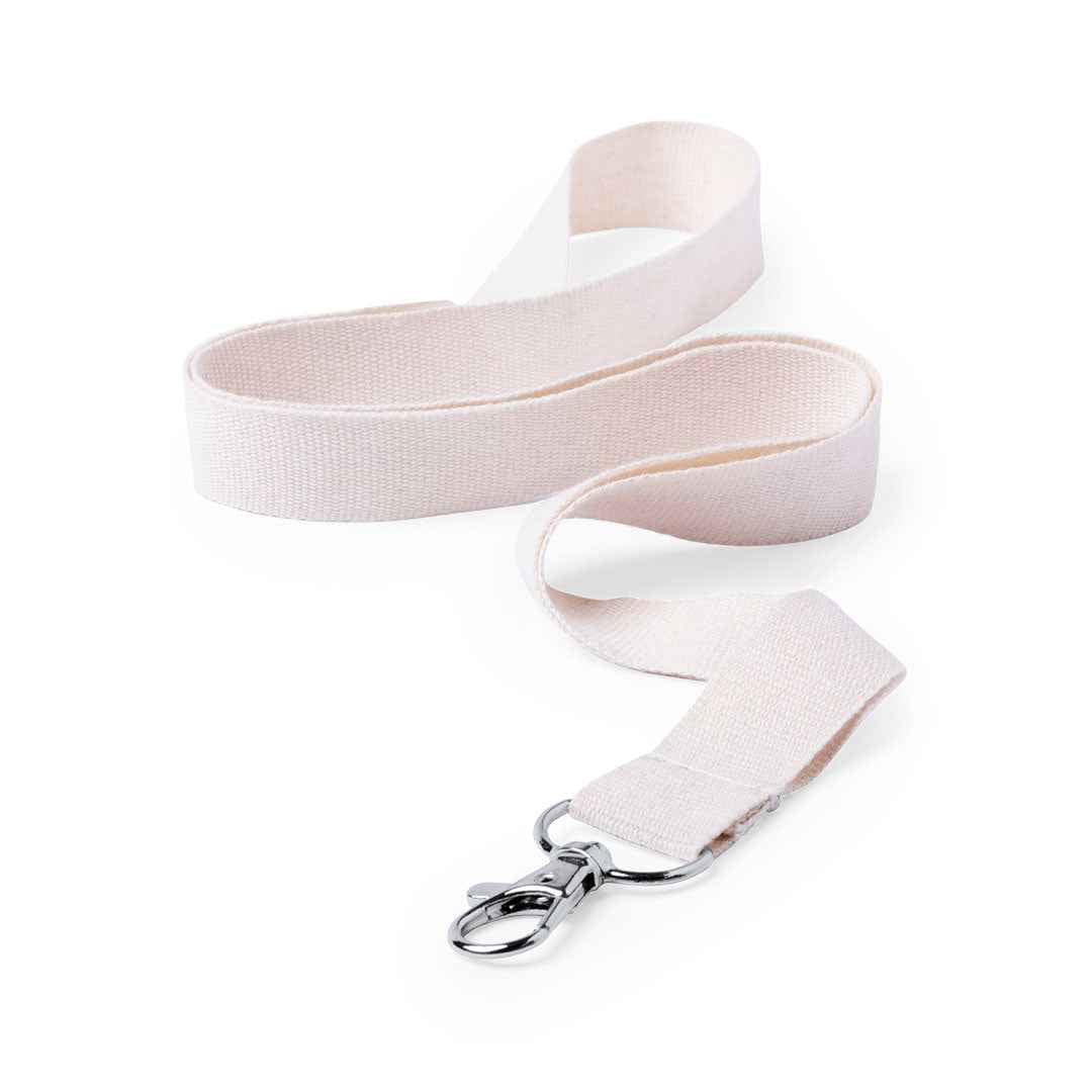 Mirok Cotton Lanyard – Natural Cotton Lanyard with Metal Carabiner