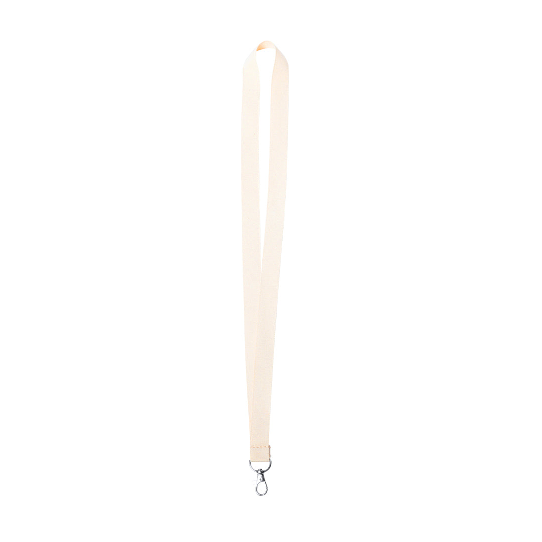 Mirok Cotton Lanyard – Natural Cotton Lanyard with Metal Carabiner