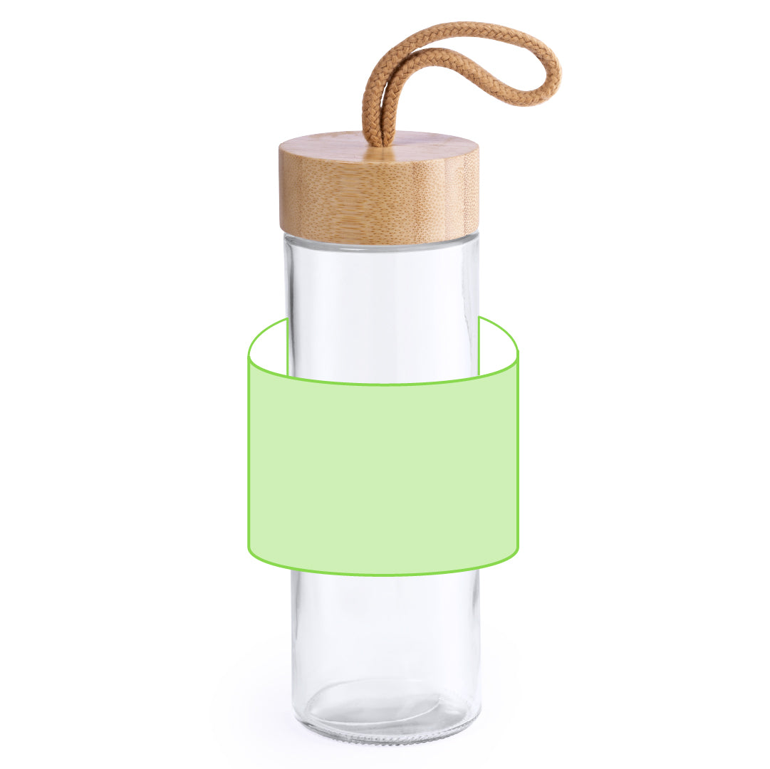 Burdis Sustainable Jar – Eco-Friendly 420ml Glass Jar with Bamboo Lid
