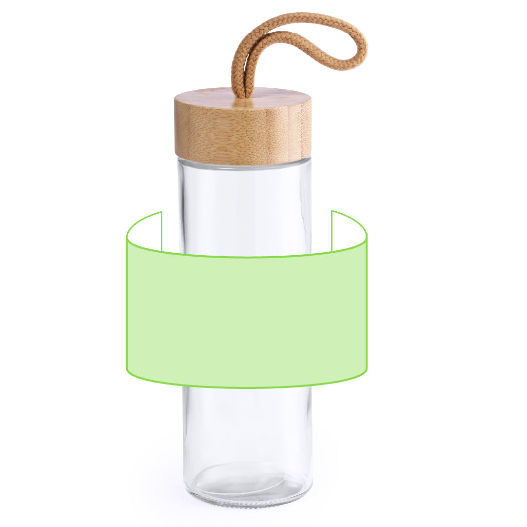 Burdis Sustainable Jar – Eco-Friendly 420ml Glass Jar with Bamboo Lid