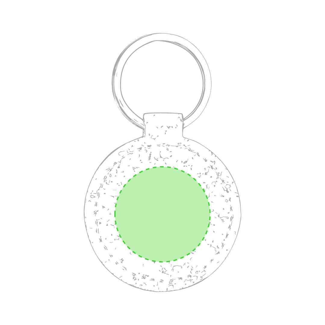 Kimbox Wooden Keychain - Natural Wood Promotional Gift