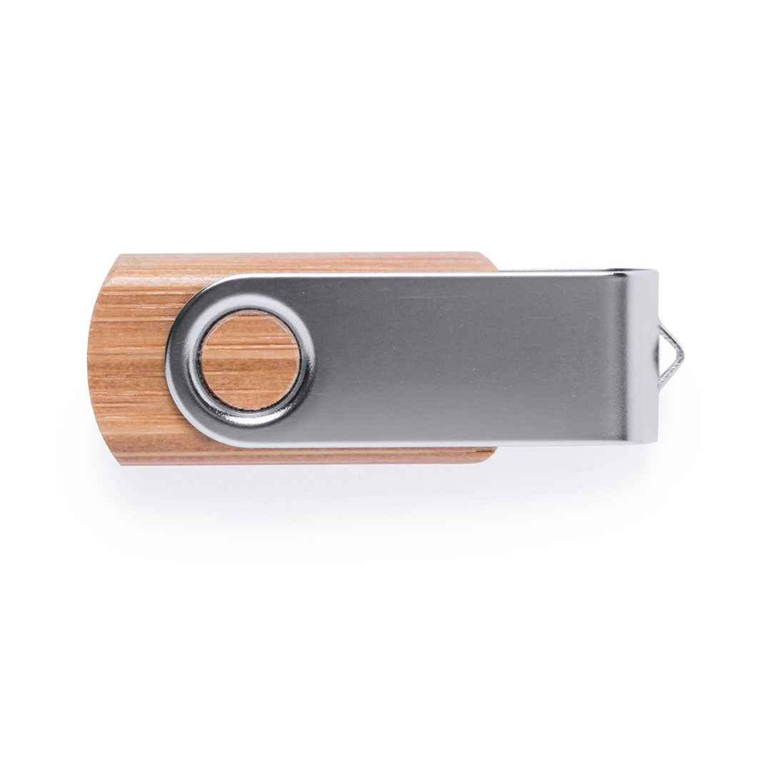 Cetrex 16Gb USB Flash Drive - Bamboo Wood Body with Metal Clip