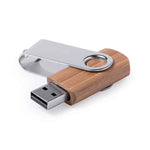 Cetrex 16Gb USB Flash Drive - Bamboo Wood Body with Metal Clip