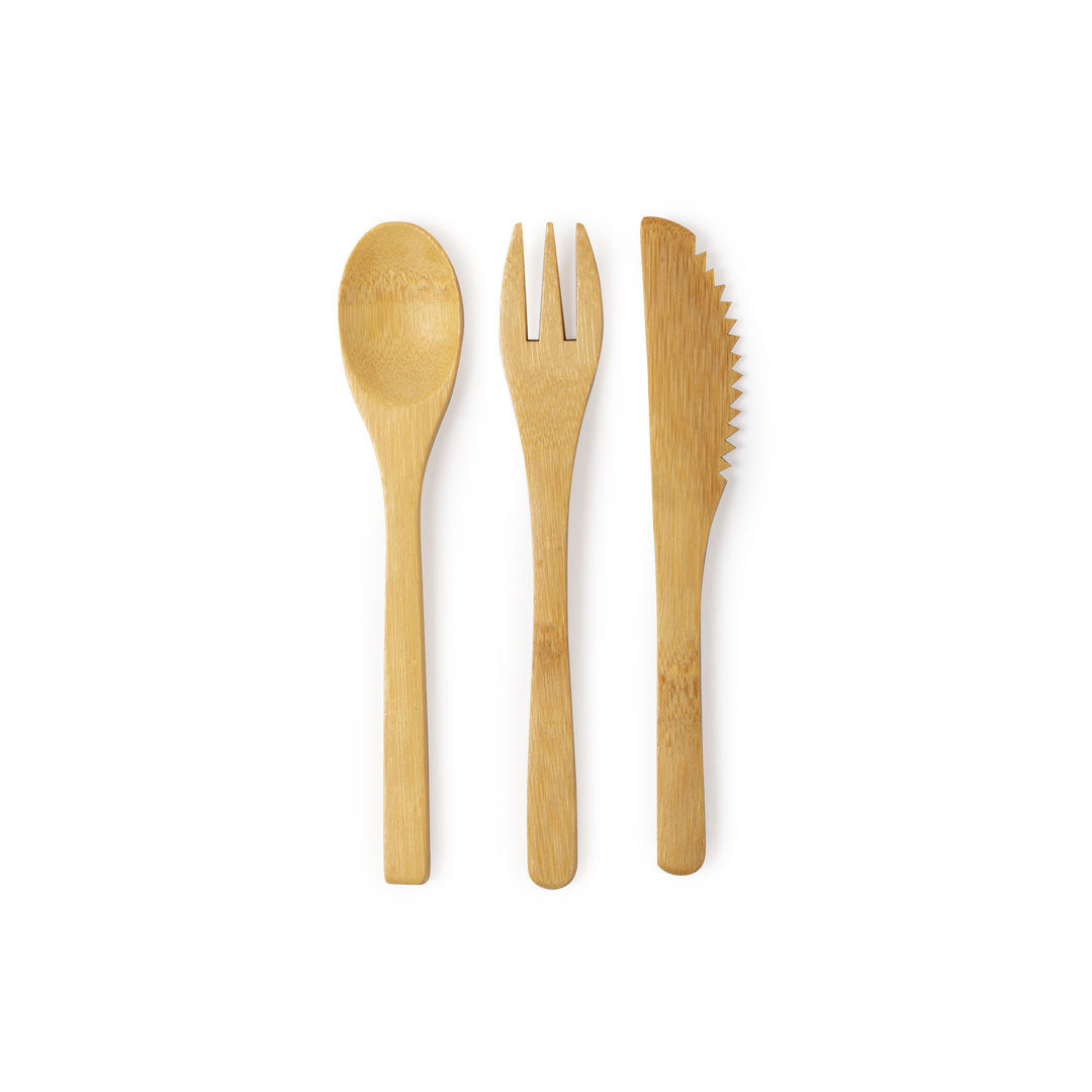 Plusin Bamboo Cutlery Set for Eco-Friendly Bulk Orders in Ireland