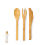 Plusin Bamboo Cutlery Set for Eco-Friendly Bulk Orders in Ireland