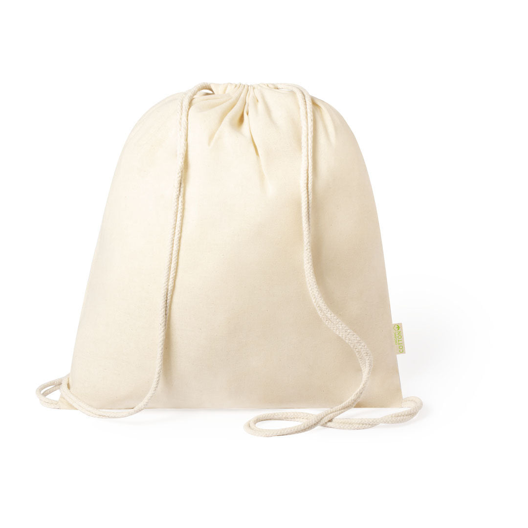 Tibak Organic Cotton Drawstring Backpack – Sustainable and Practical