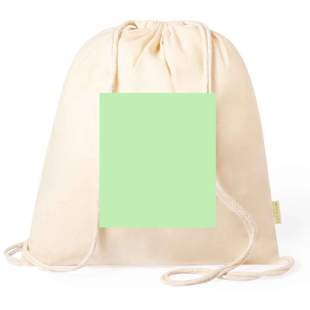 Tibak Organic Cotton Drawstring Backpack – Sustainable and Practical