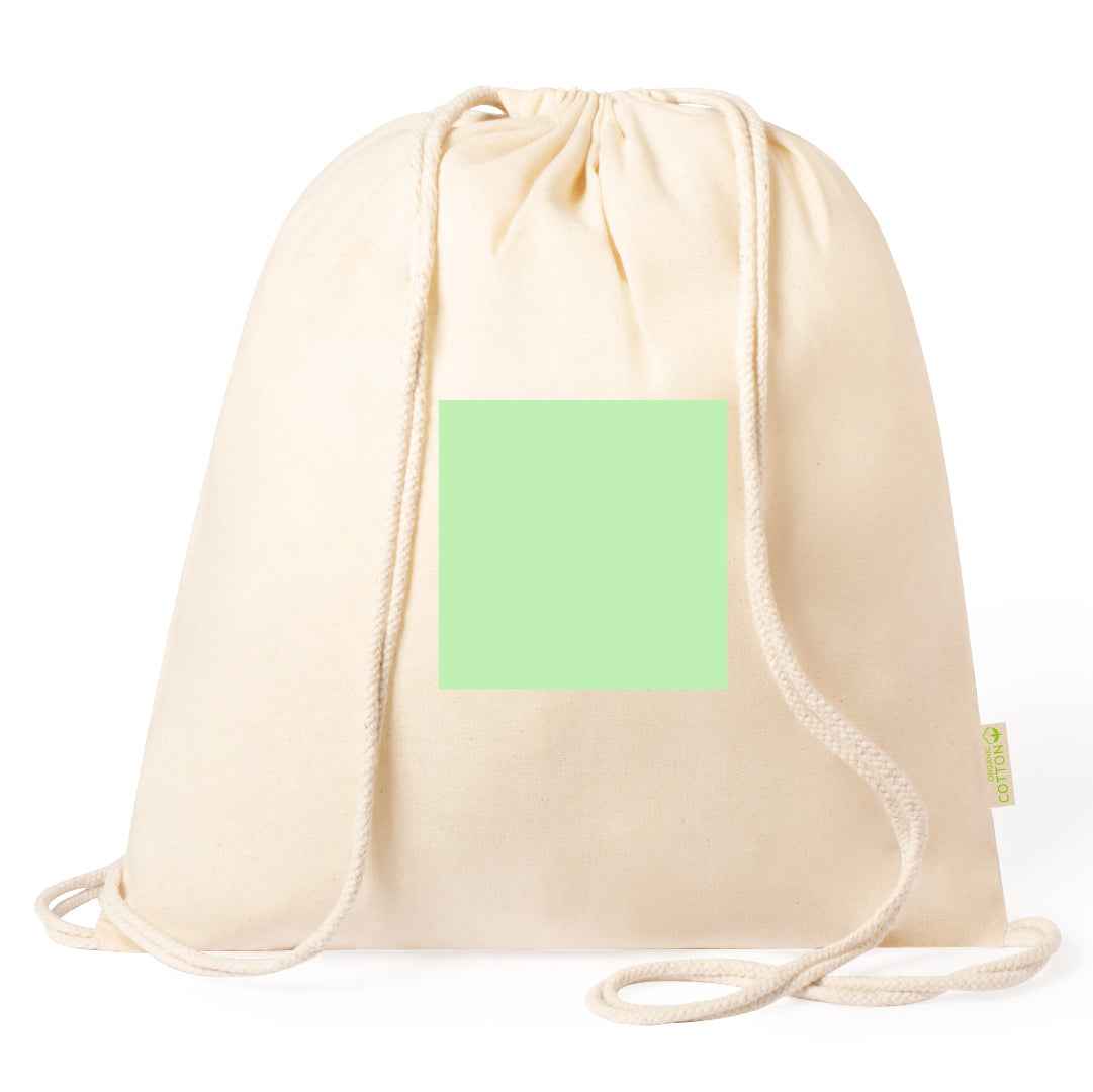 Tibak Organic Cotton Drawstring Backpack – Sustainable and Practical