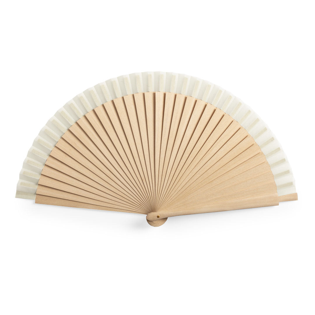 Dubert Wooden Fan – Eco-Friendly Promotional Item for Irish Businesses