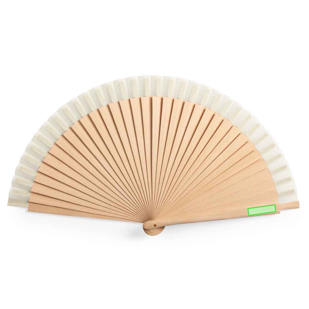Dubert Wooden Fan – Eco-Friendly Promotional Item for Irish Businesses