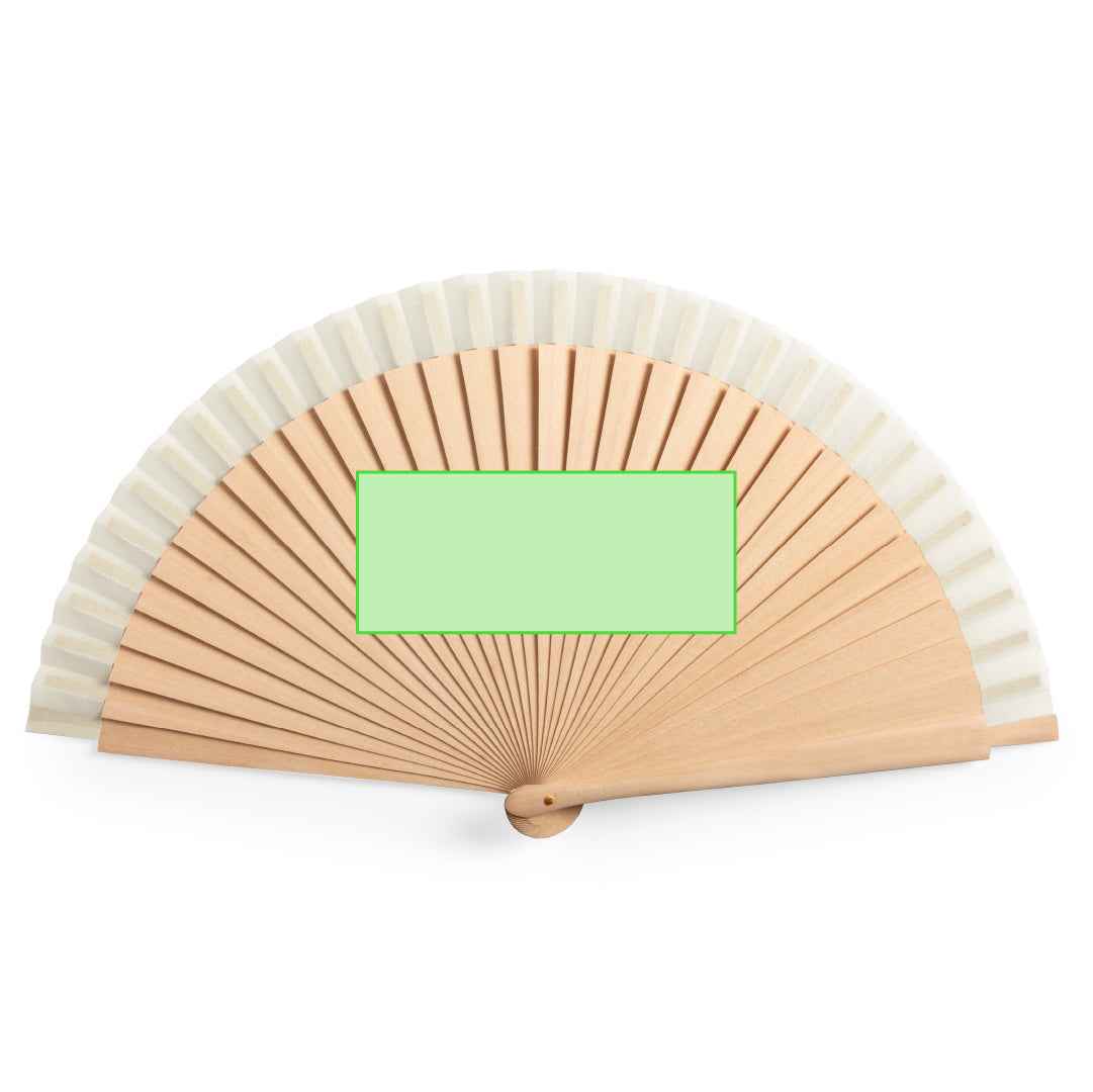 Dubert Wooden Fan – Eco-Friendly Promotional Item for Irish Businesses