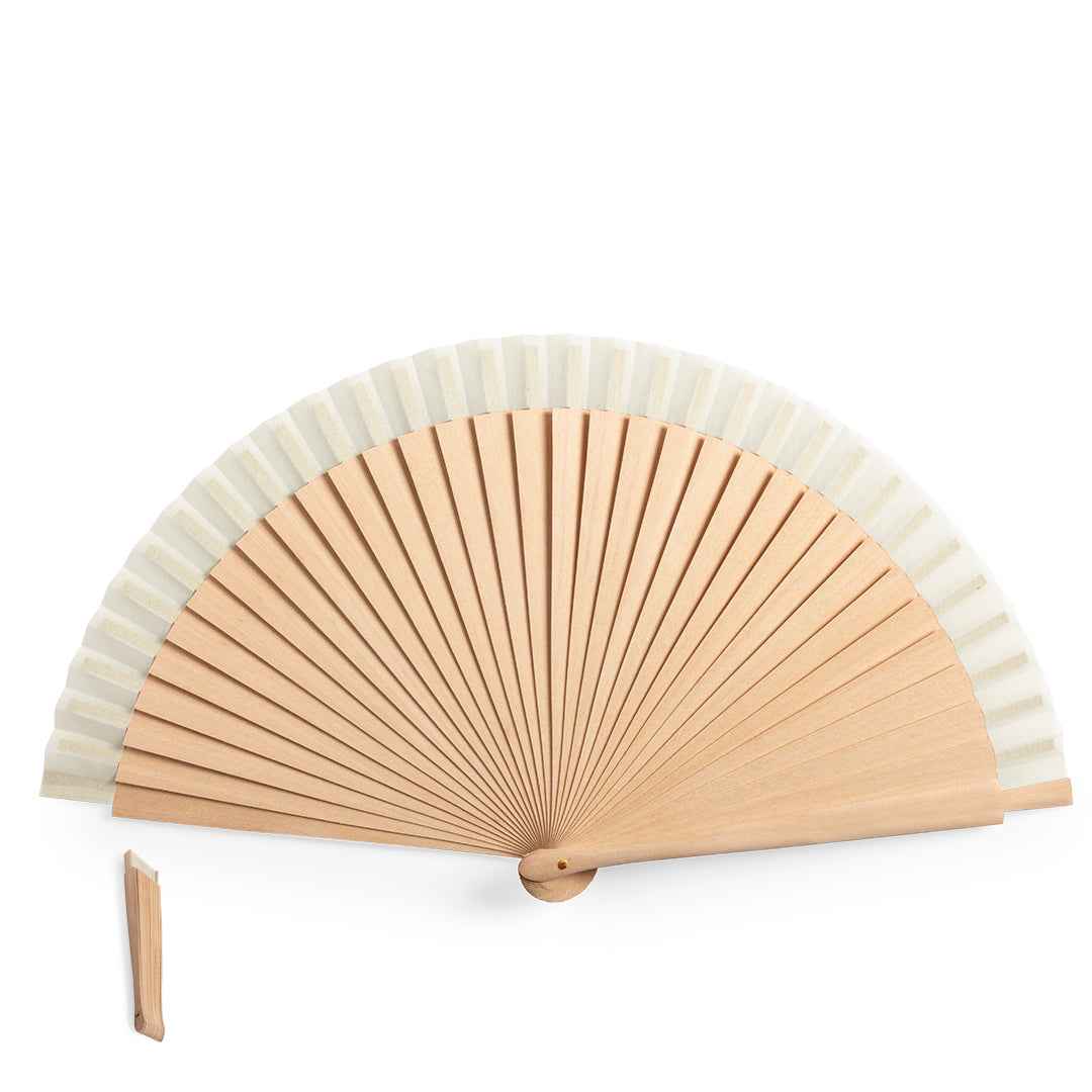 Dubert Wooden Fan – Eco-Friendly Promotional Item for Irish Businesses