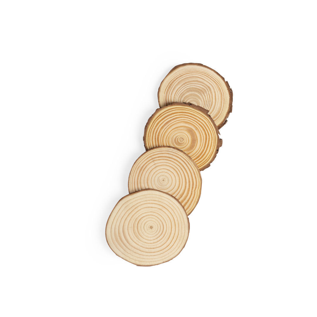 Yantic Natural Pine Wood Coaster Set – Durable and Stylish Drink Accessories