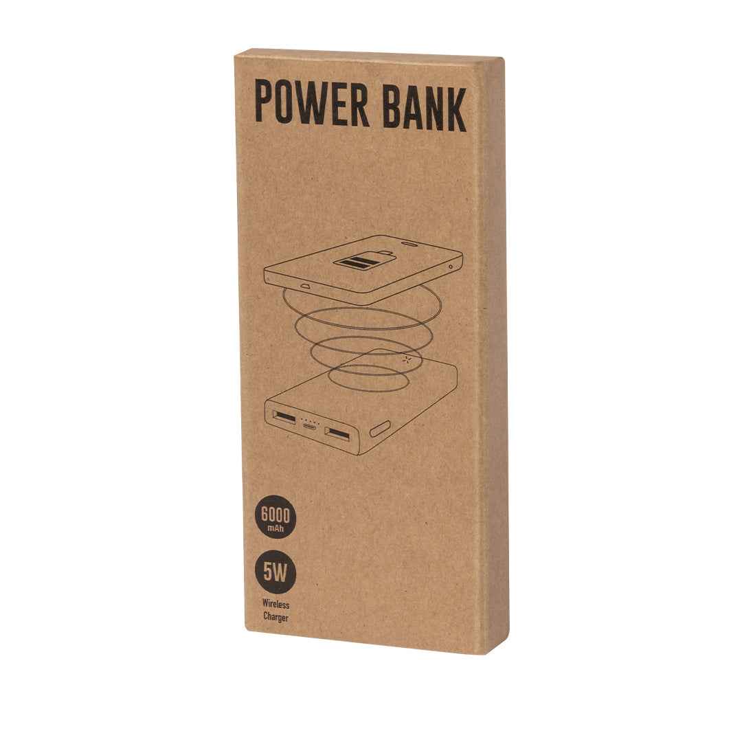 Kalery Bamboo Power Bank - Sustainable Wireless Charging Solution