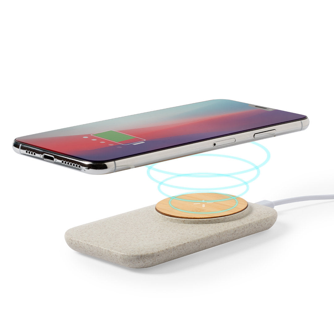 Claudix Wireless Charger with Bamboo Shell - Sustainable Tech Accessory