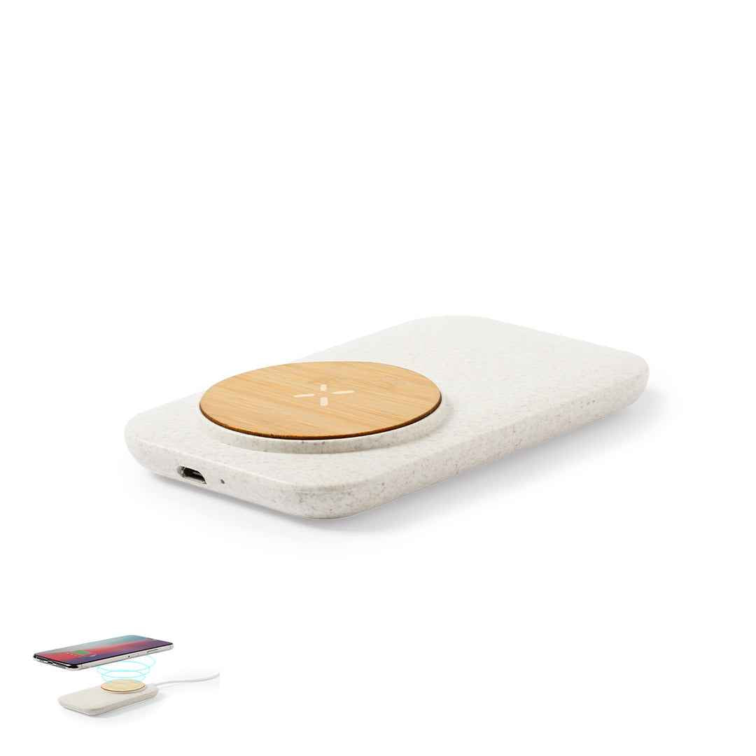 Claudix Wireless Charger with Bamboo Shell - Sustainable Tech Accessory