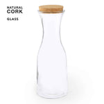 Lonpel Glass Bottle – Eco-Friendly 1L Capacity Bottle with Natural Cork Lid