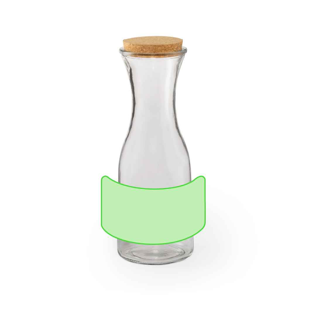 Lonpel Glass Bottle – Eco-Friendly 1L Capacity Bottle with Natural Cork Lid