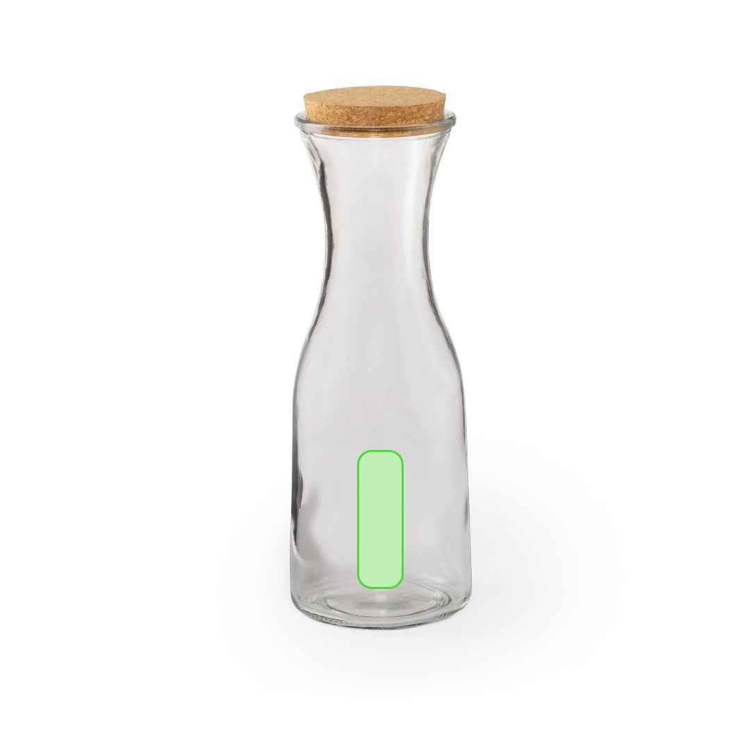 Lonpel Glass Bottle – Eco-Friendly 1L Capacity Bottle with Natural Cork Lid