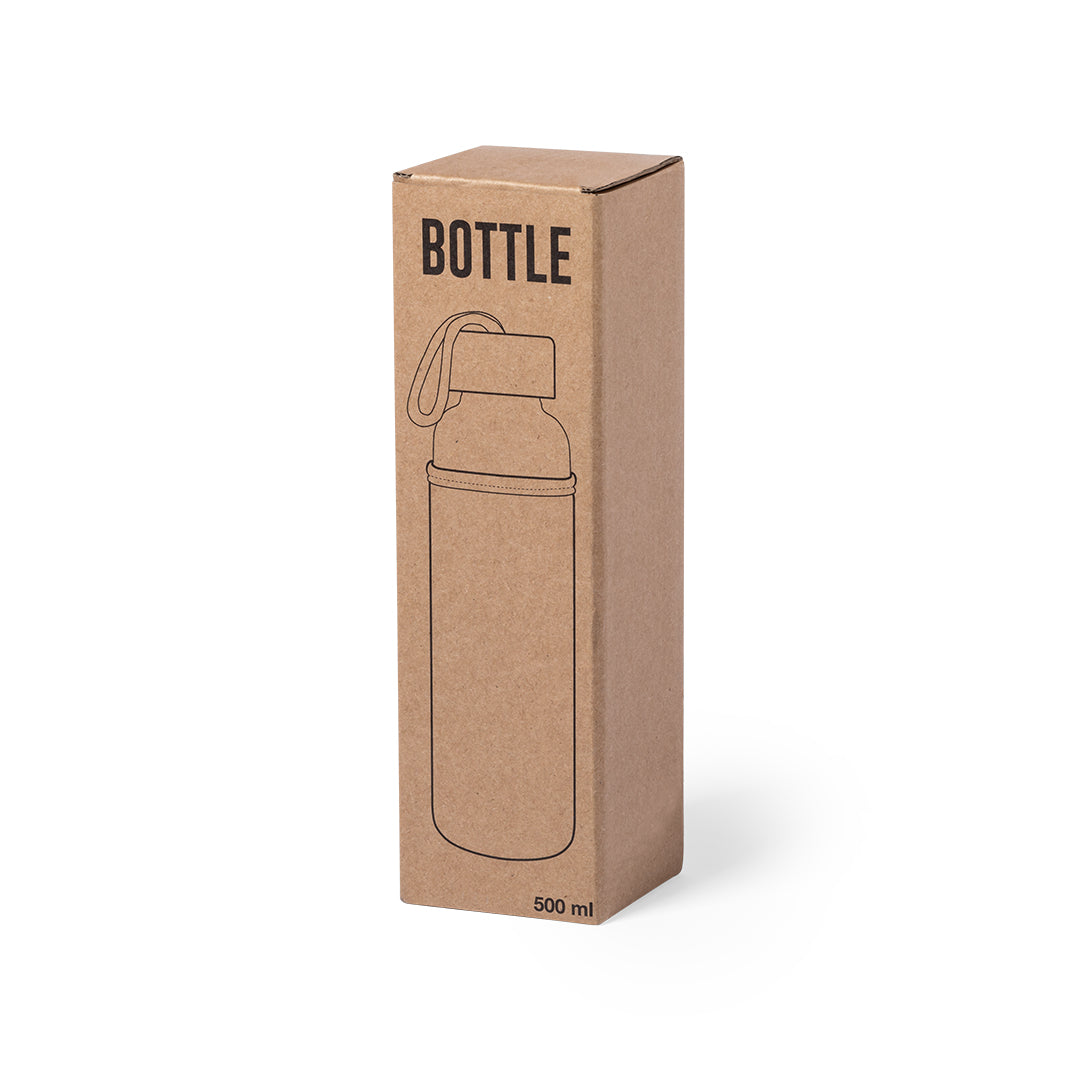 Kasfol Nature Bottle – Eco-Friendly Bamboo and Glass Water Bottle