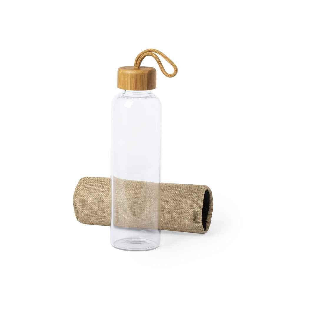 Kasfol Nature Bottle – Eco-Friendly Bamboo and Glass Water Bottle